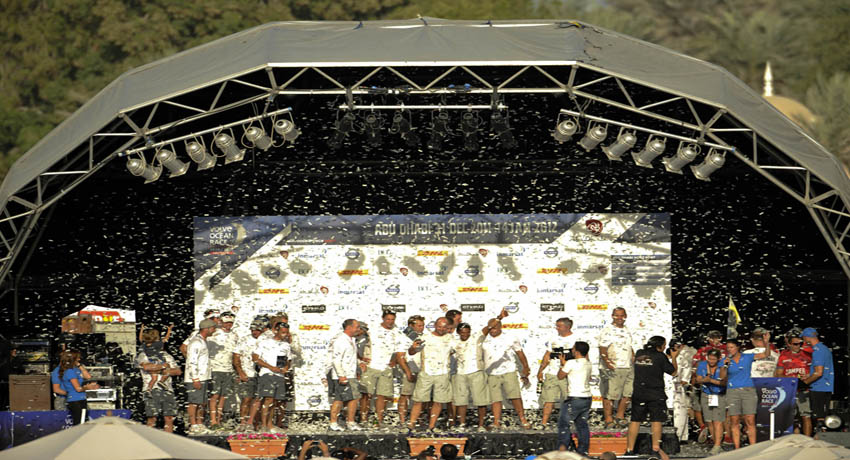 Abu Dhabi Ocean Racing Celebrate Its Home In-Port Win