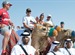 (Left to right) CAMPER’s Chris Nicholson, PUMA’s Ken Read, Groupama’s Frank Cammas, Abu Dhabi Ocean Racing’s Ian Walker and Telefonica’s Iker Martinez take the helms of Abu Dhabi’s ships of the desert. 