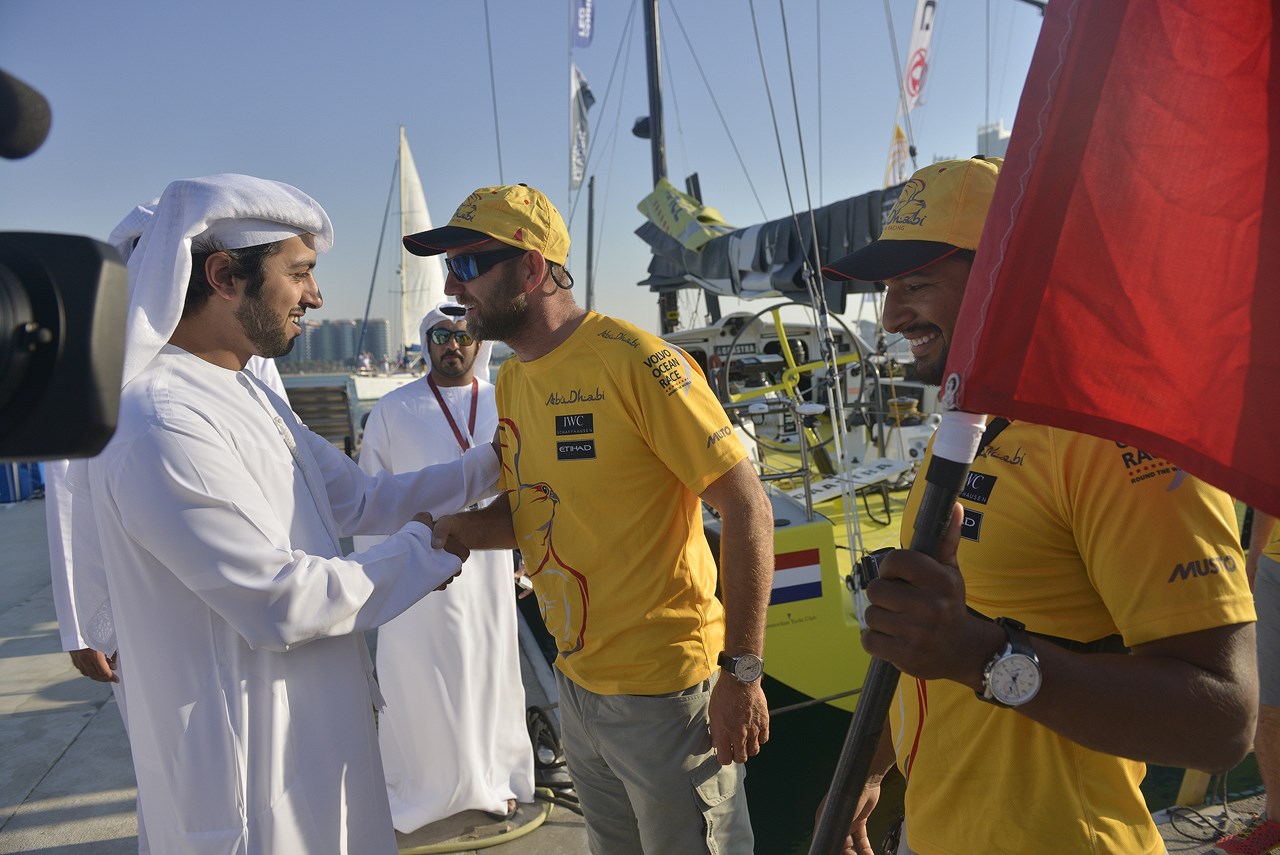 Sultan Al Dhaheri, Acting Executive Director Tourism, TCA Abu Dhabi welcomes Ian Walker back to the UAE capital.jpg