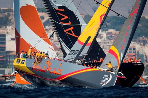 OCTOBER A - ADOR finish a narrow second in the Alicante In-Port Race after a thrilling battle with Team Alvimedica Image by Ian RomanAbu Dhabi .jpg