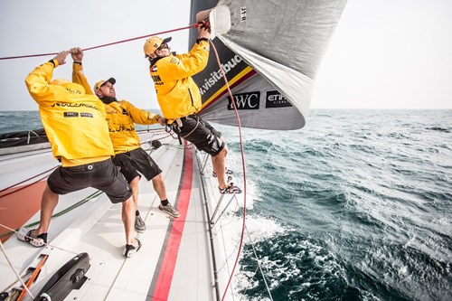 Abu Dhabi Ocean Racing are now heading for the Doldrums on Leg 4 from Sanya, China. Picture by Matt Knighton - Abu Dhabi Ocean Racing.jpg (1)