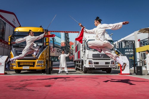 The Dongfeng team brought a Kung Fu show with them tot he Destination Vilage.jpg